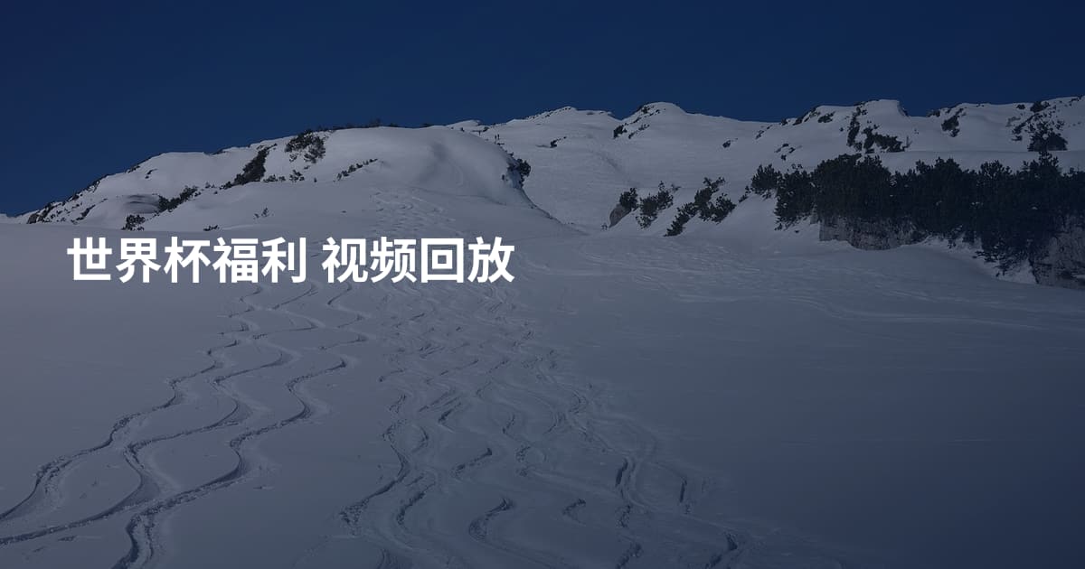 世界杯福利 视频回放