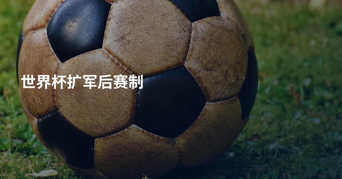 世界杯扩军后赛制