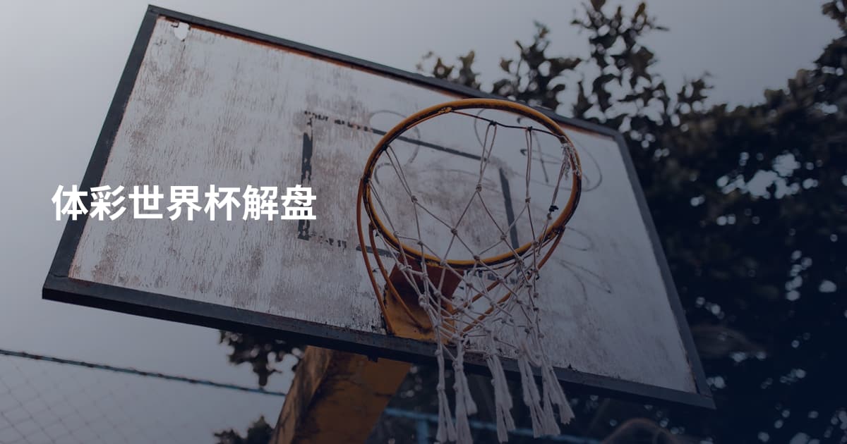体彩世界杯解盘