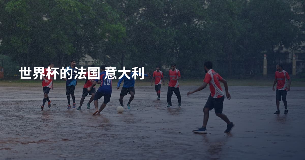 世界杯的法国 意大利