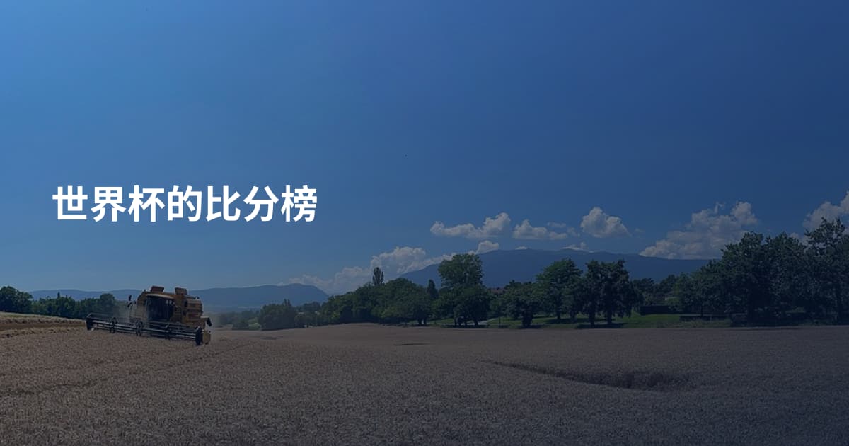 世界杯的比分榜