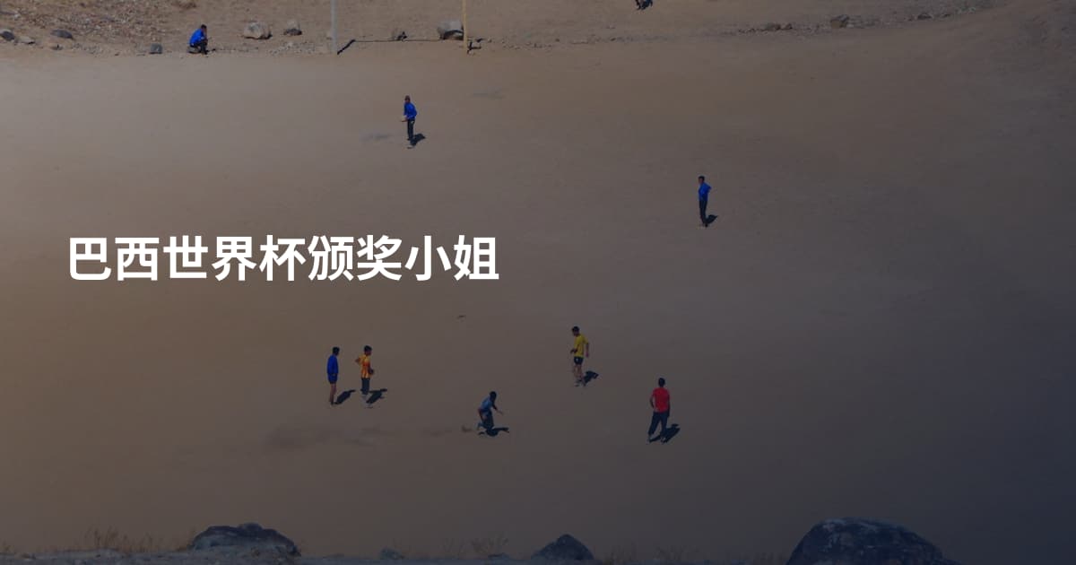巴西世界杯颁奖小姐