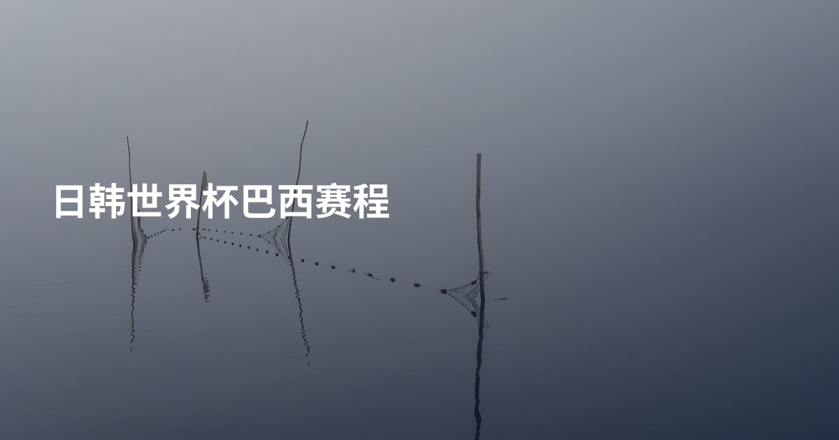 日韩世界杯巴西赛程