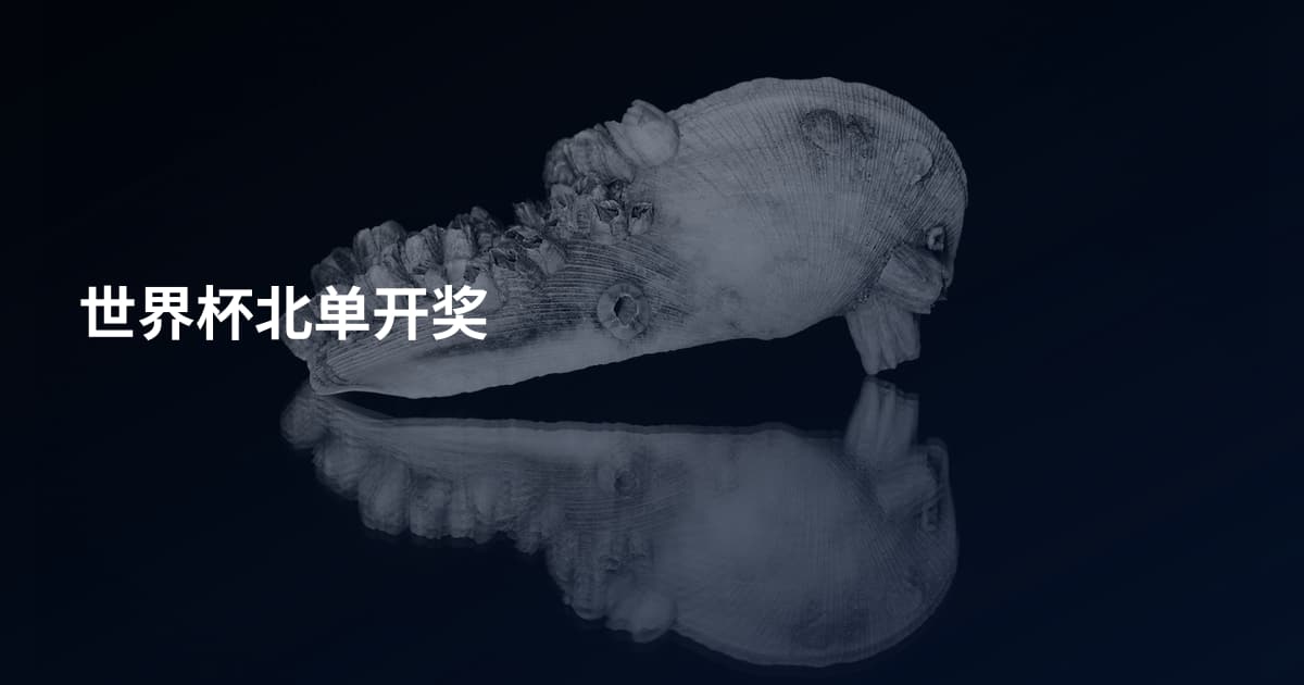 世界杯北单开奖