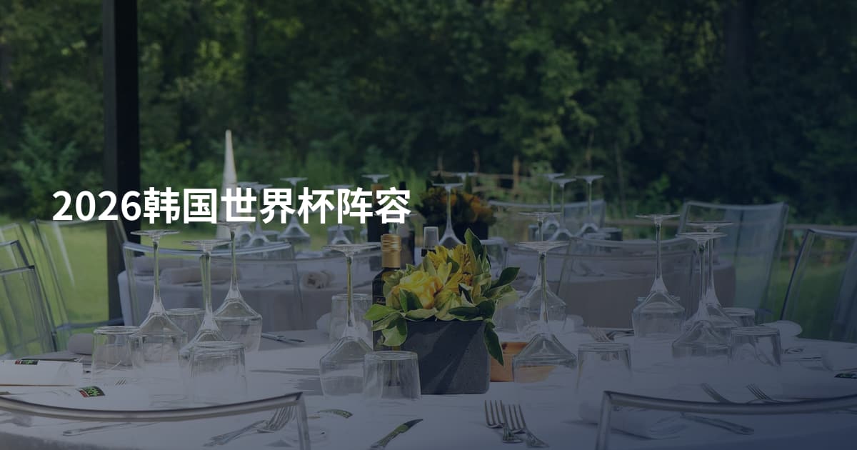 2026韩国世界杯阵容