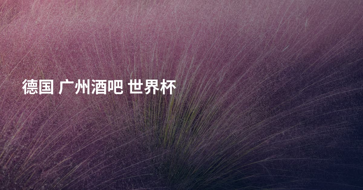 德国 广州酒吧 世界杯