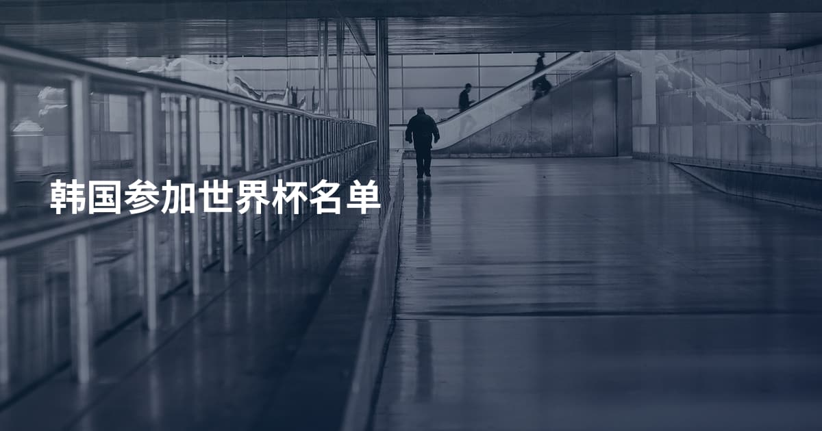 韩国参加世界杯名单
