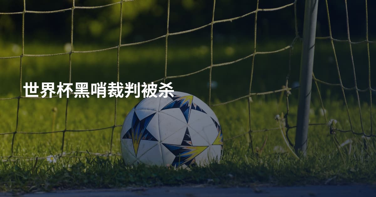 世界杯黑哨裁判被杀