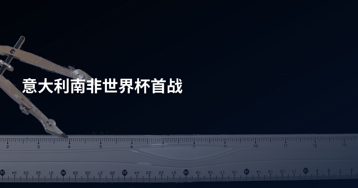 意大利南非世界杯首战