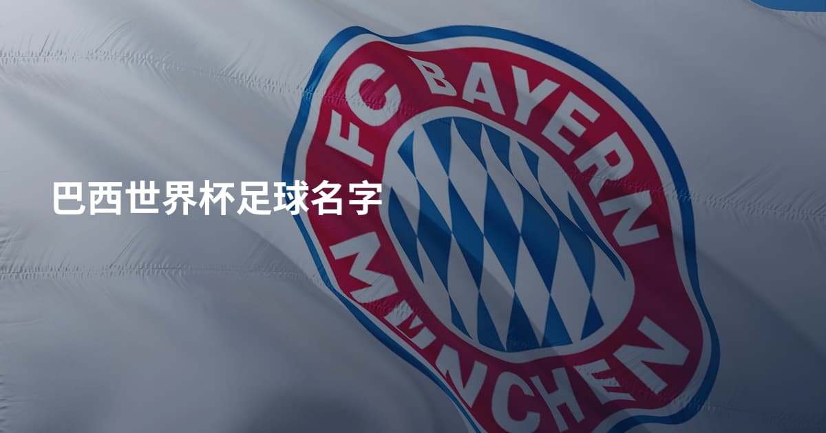 巴西世界杯足球名字