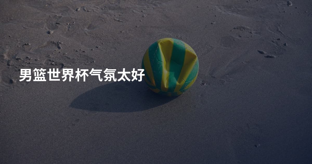 男篮世界杯气氛太好