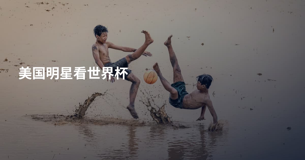 美国明星看世界杯
