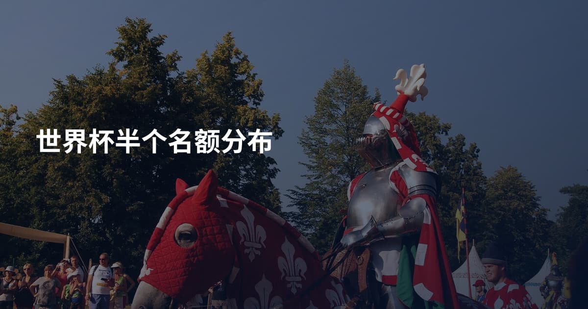 世界杯半个名额分布