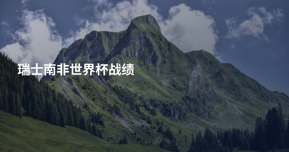 瑞士南非世界杯战绩