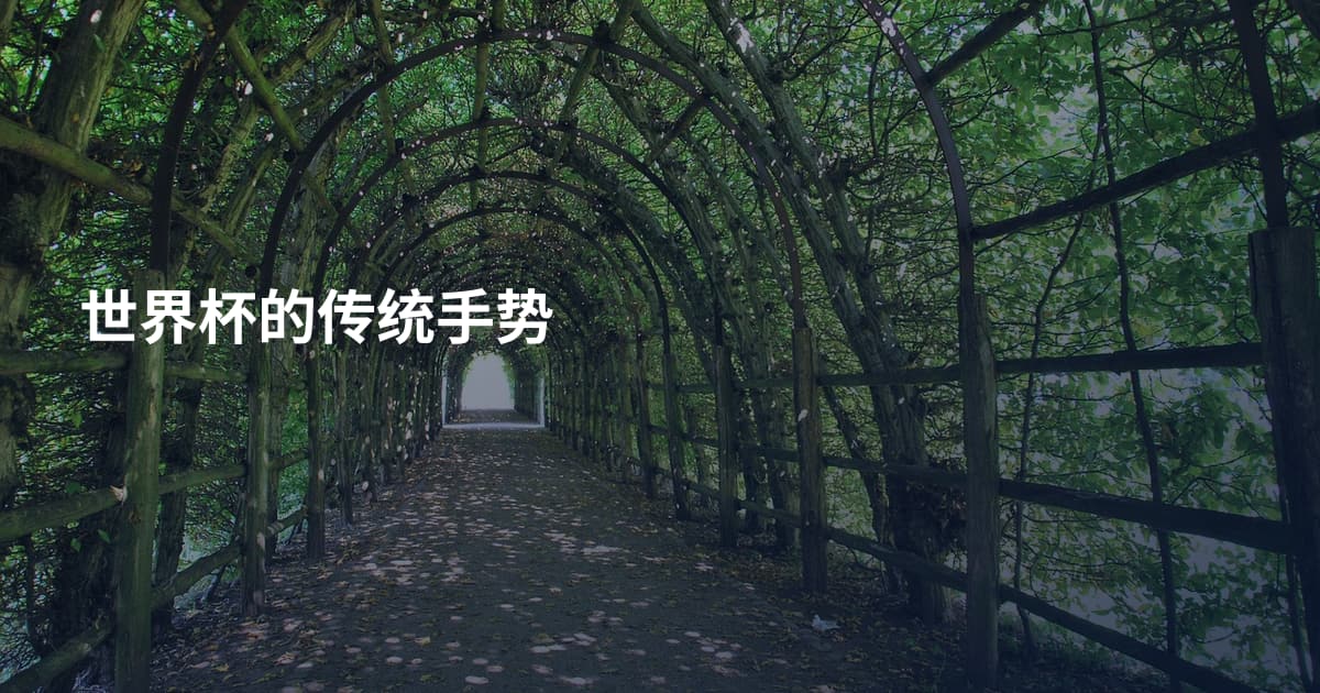 世界杯的传统手势