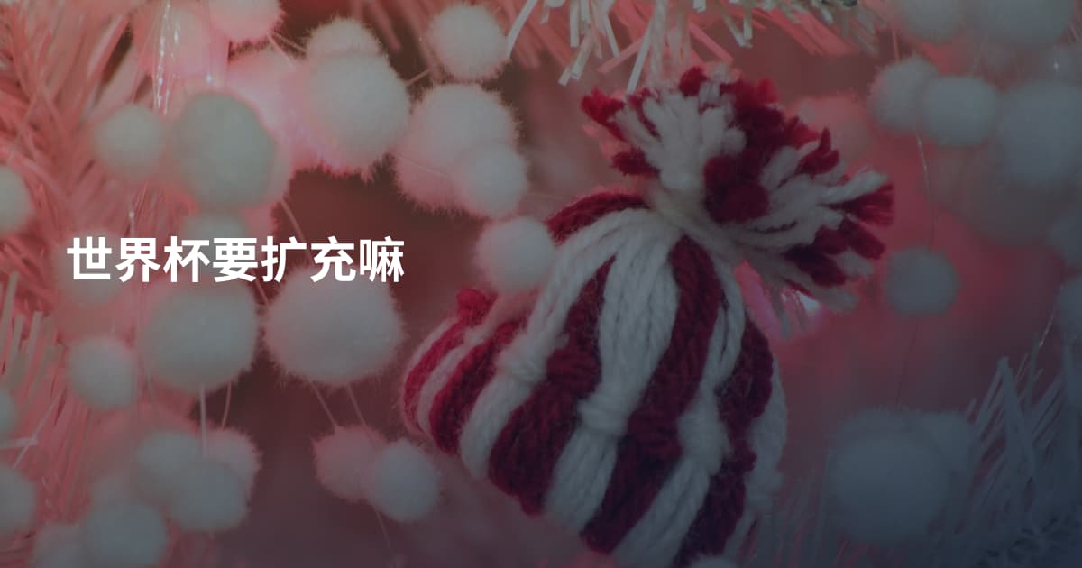 世界杯要扩充嘛