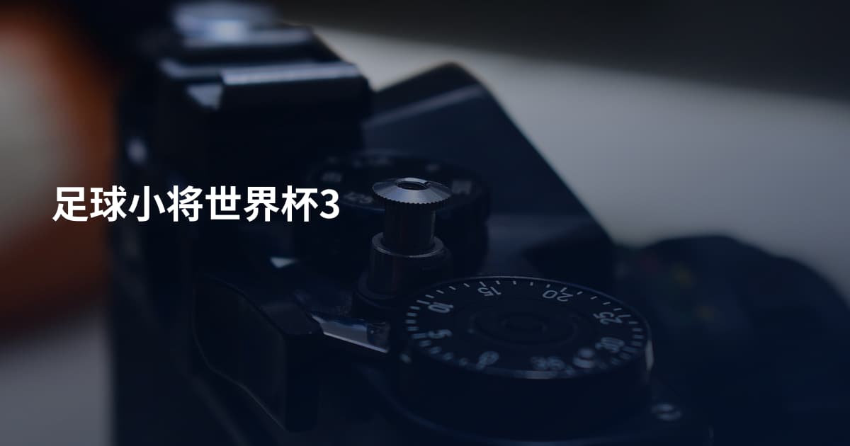 足球小将世界杯3