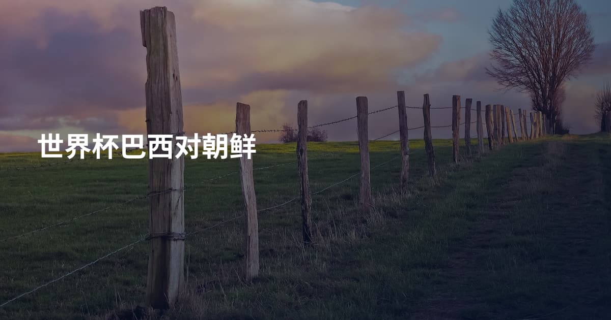 世界杯巴西对朝鲜