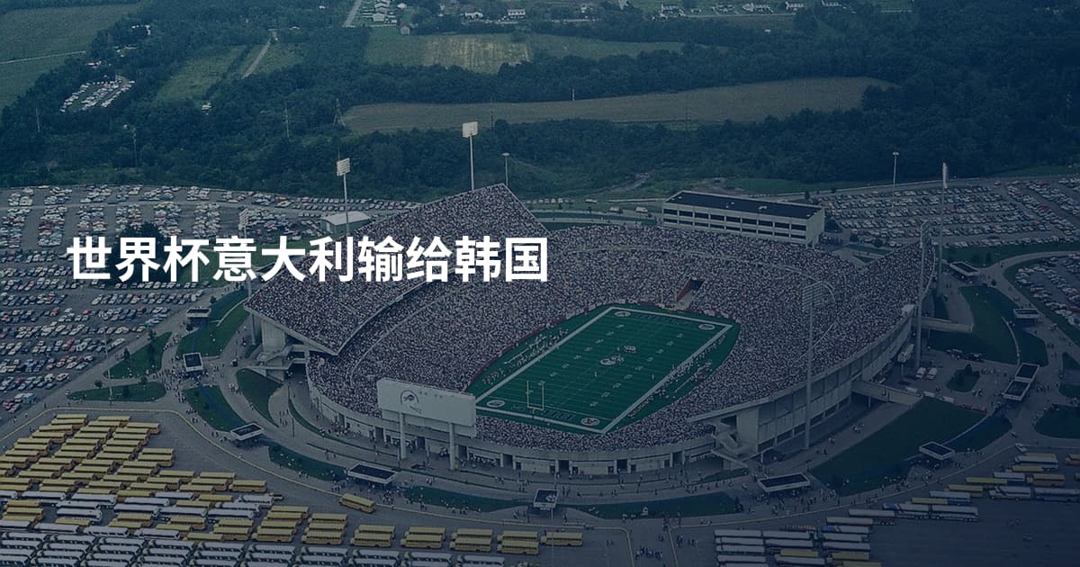 世界杯意大利输给韩国