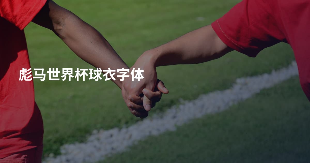 彪马世界杯球衣字体