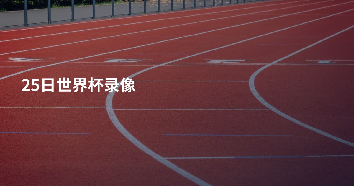 25日世界杯录像