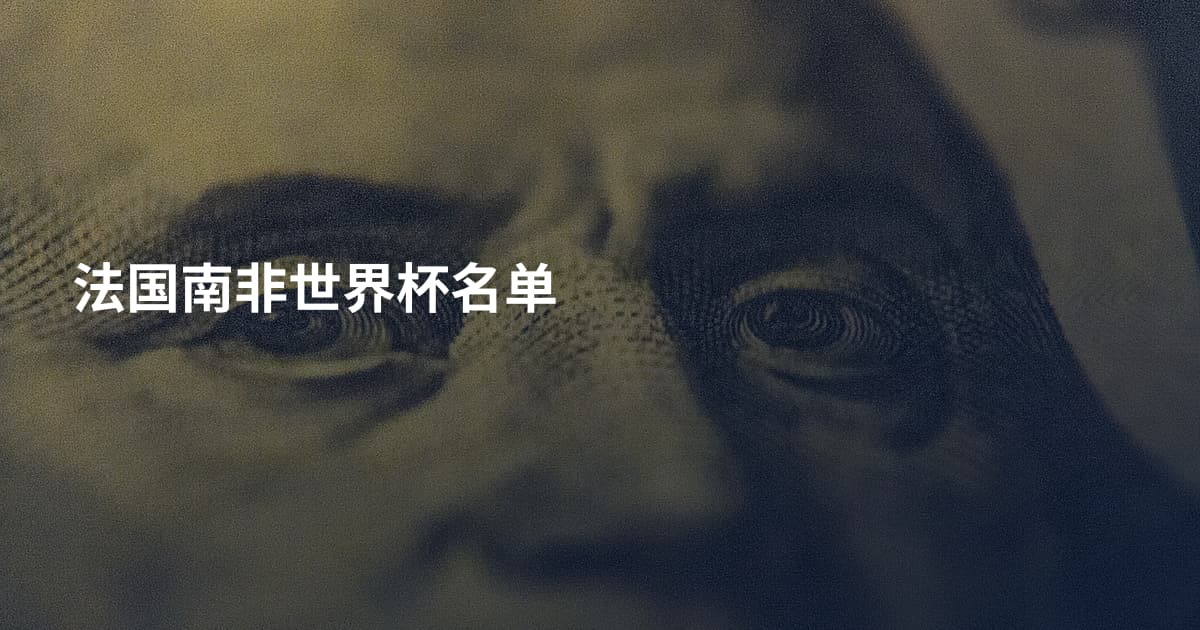 法国南非世界杯名单