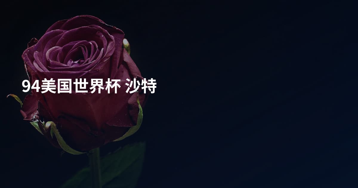 94美国世界杯 沙特