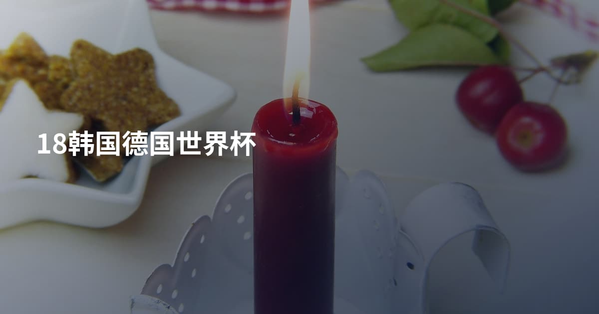 18韩国德国世界杯