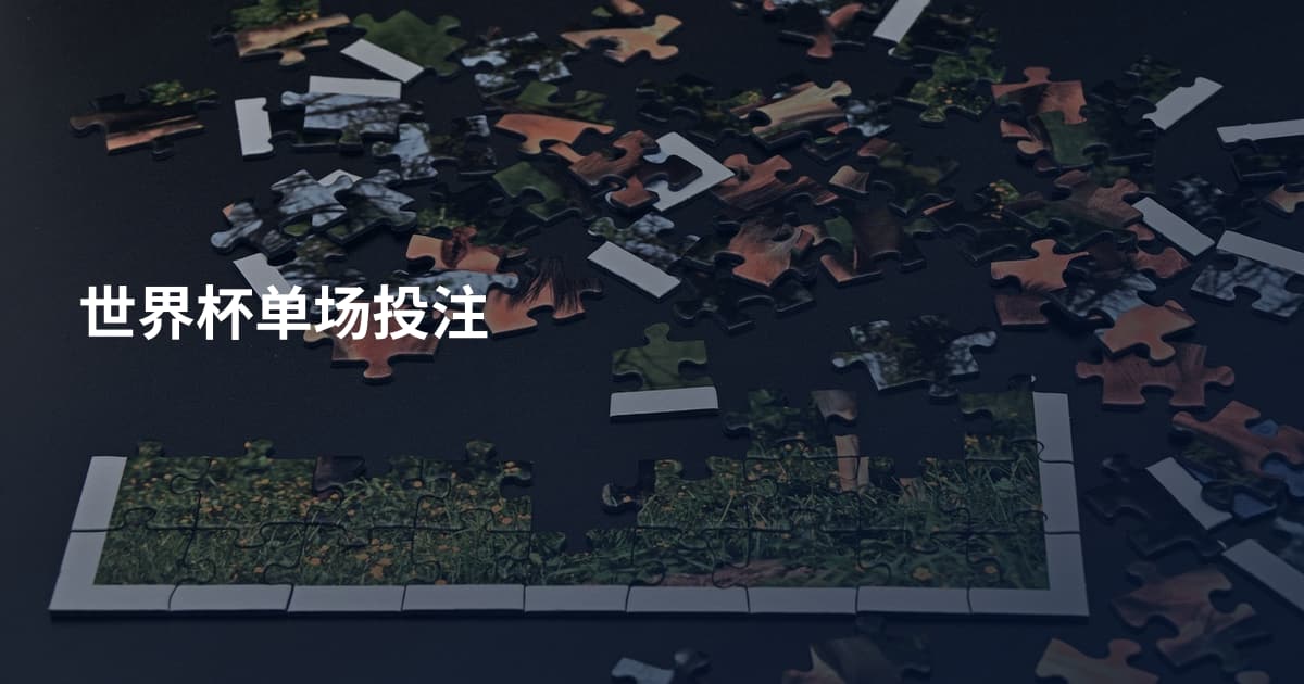 世界杯单场投注