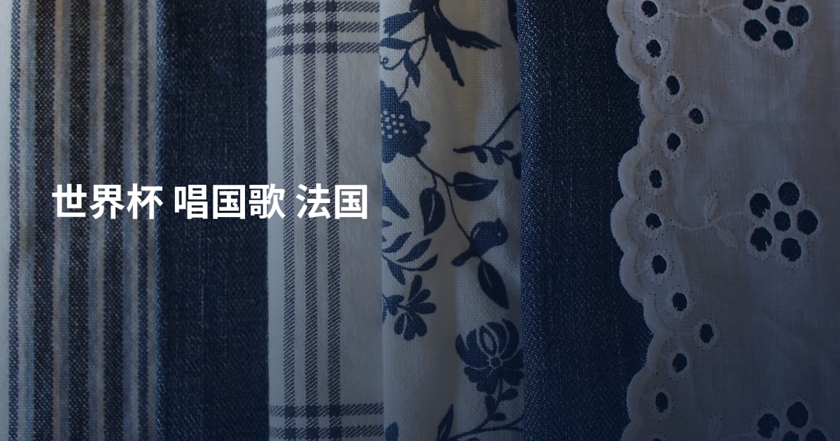 世界杯 唱国歌 法国