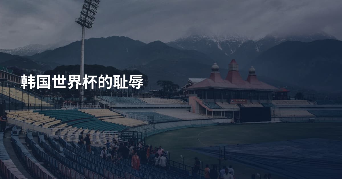 韩国世界杯的耻辱