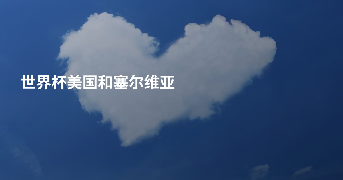 世界杯美国和塞尔维亚