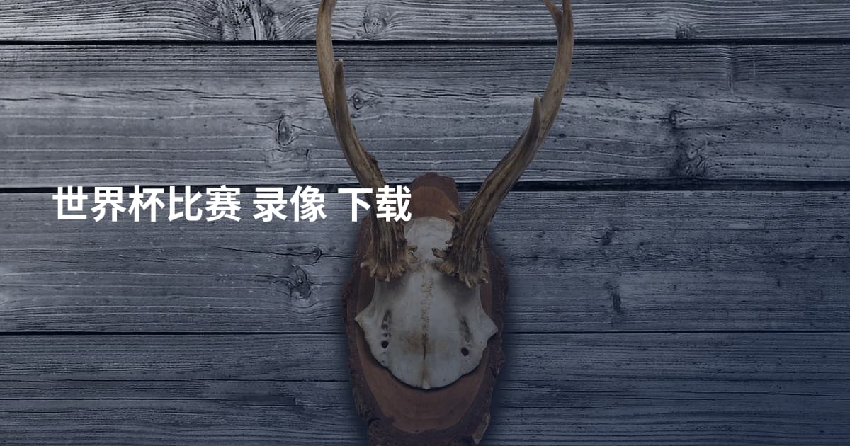 世界杯比赛 录像 下载