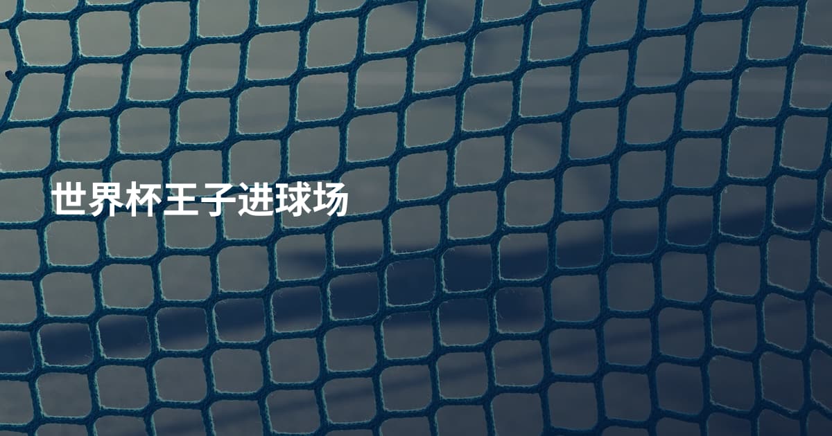 世界杯王子进球场
