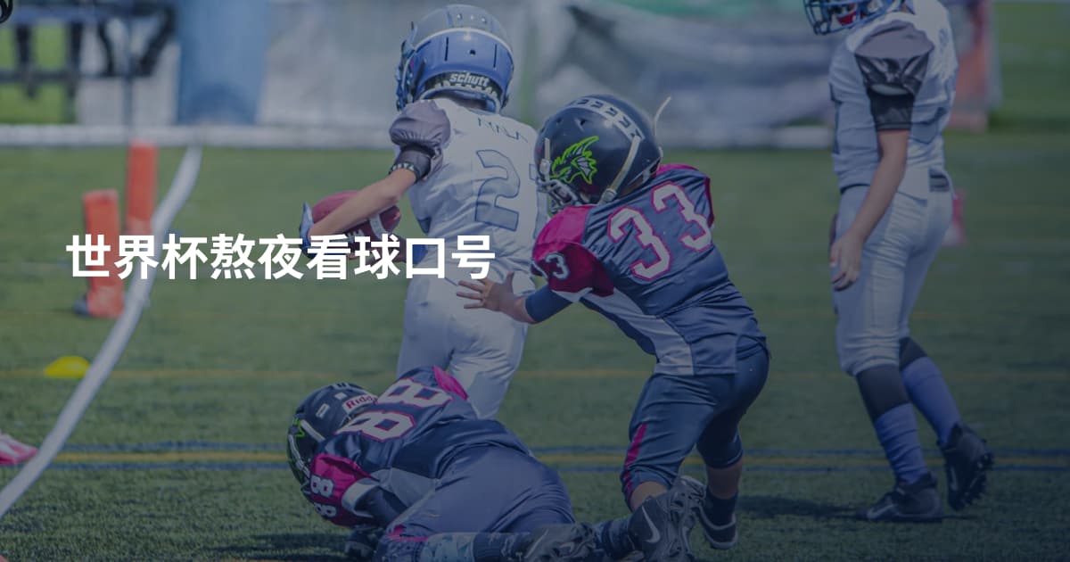 世界杯熬夜看球口号