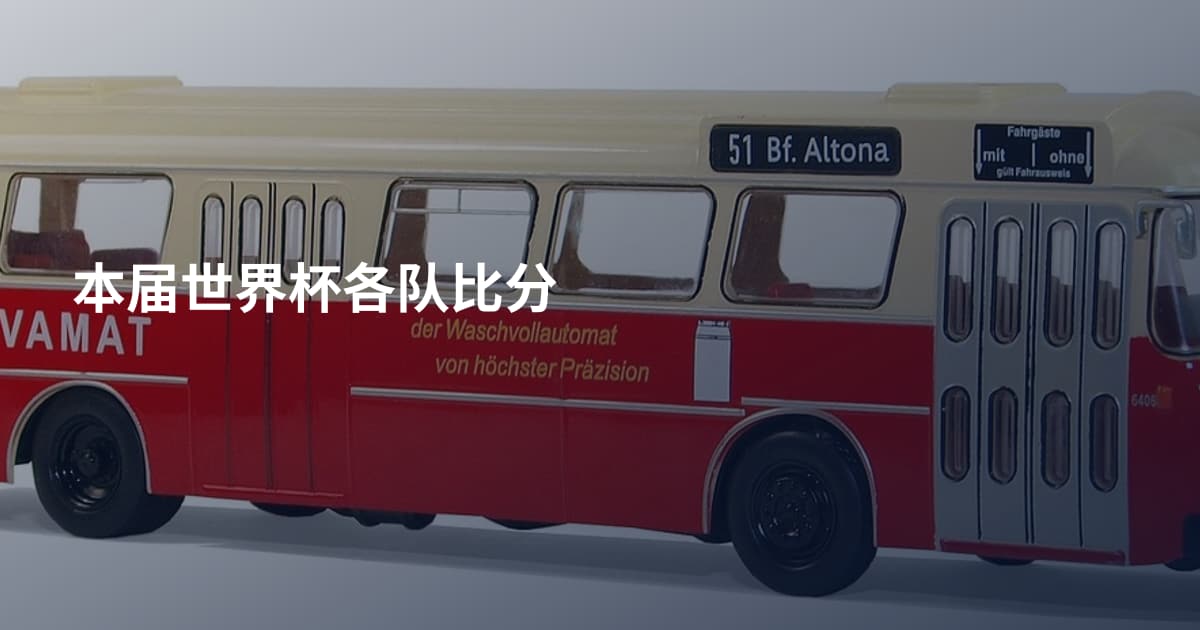 本届世界杯各队比分