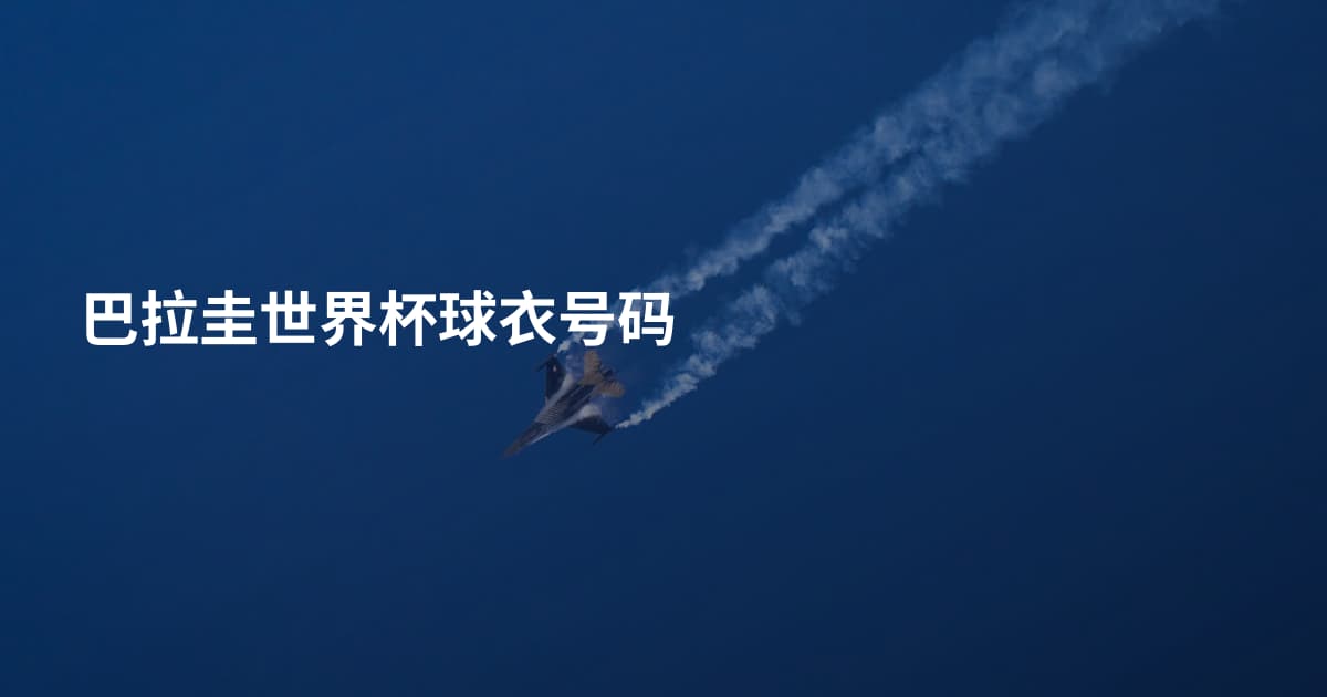 巴拉圭世界杯球衣号码