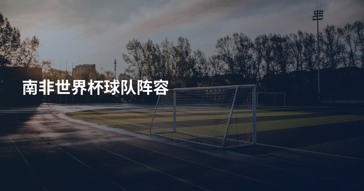 南非世界杯球队阵容