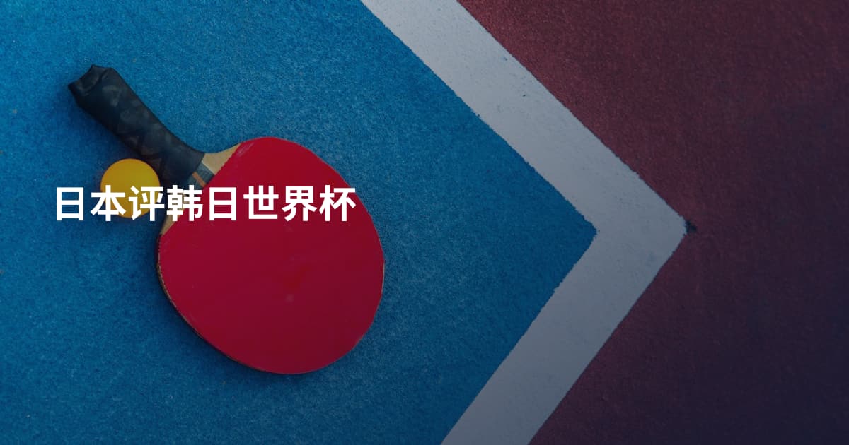 日本评韩日世界杯