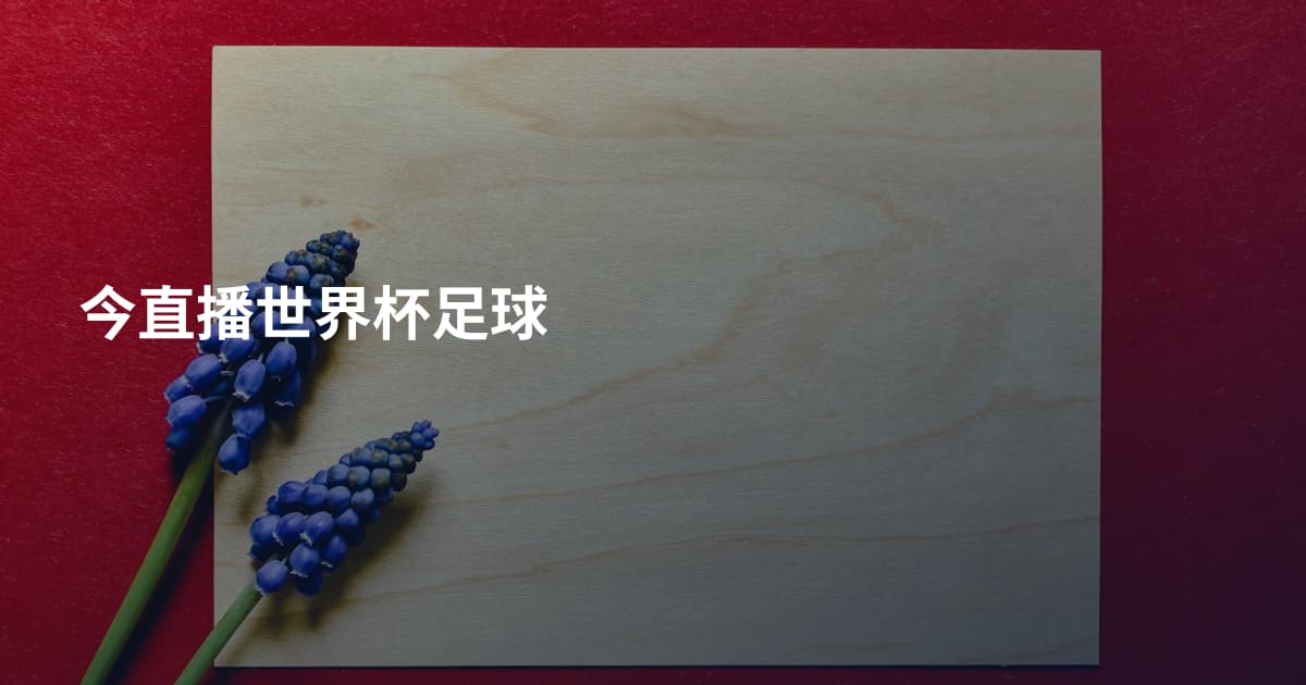 今直播世界杯足球