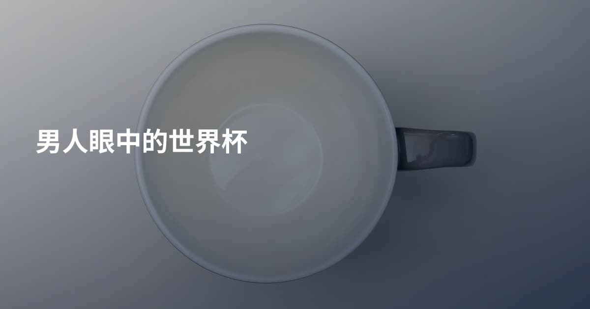 男人眼中的世界杯