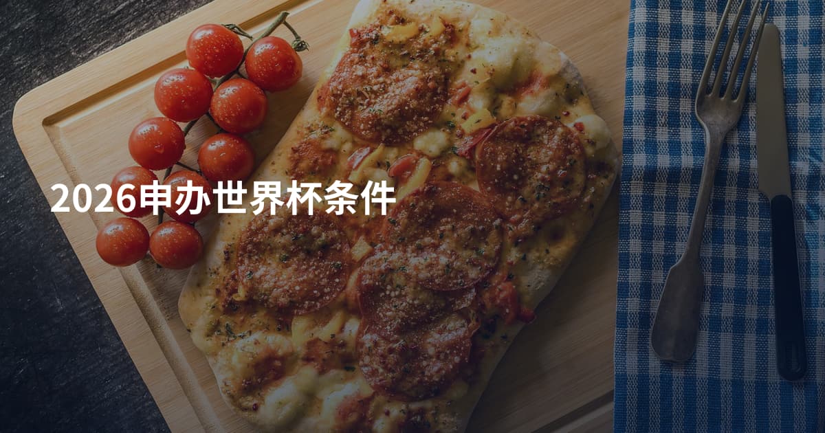 2026申办世界杯条件