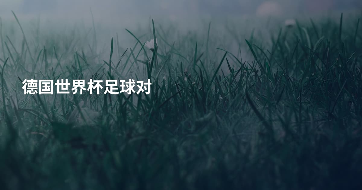 德国世界杯足球对