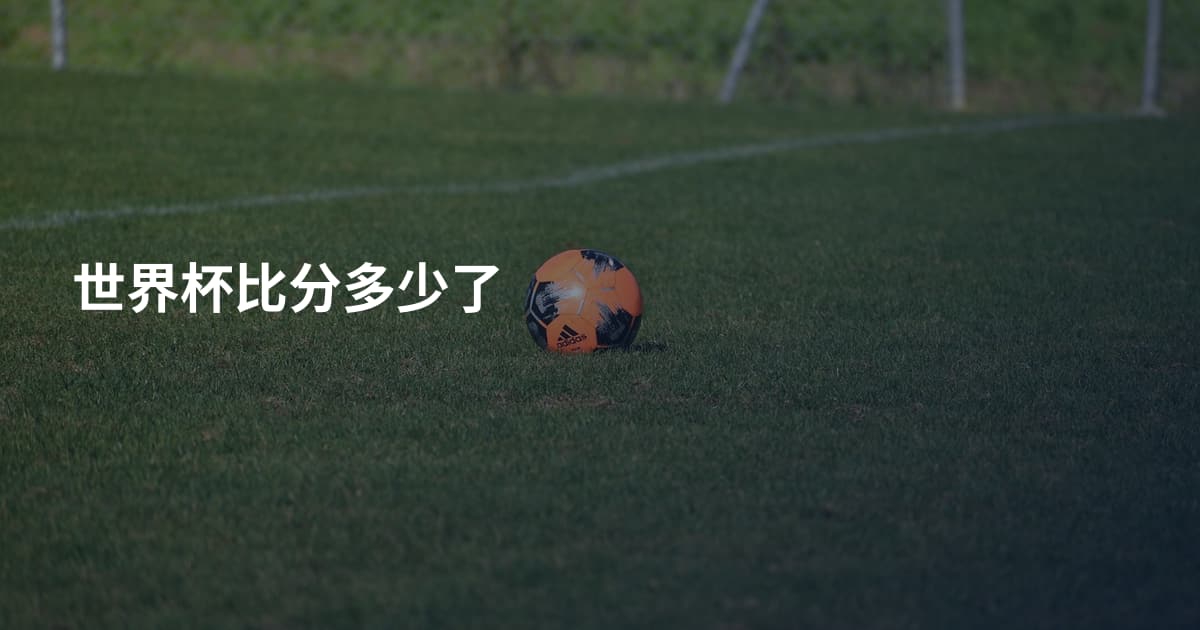 世界杯比分多少了