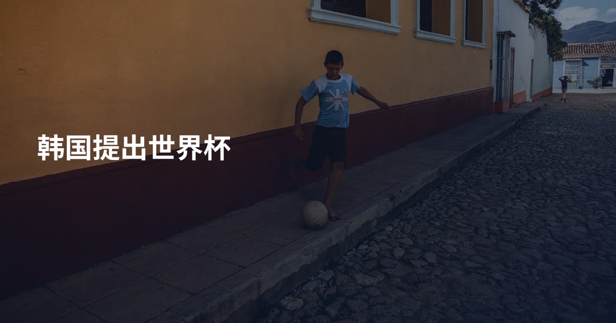 韩国提出世界杯