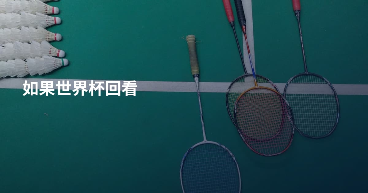 如果世界杯回看