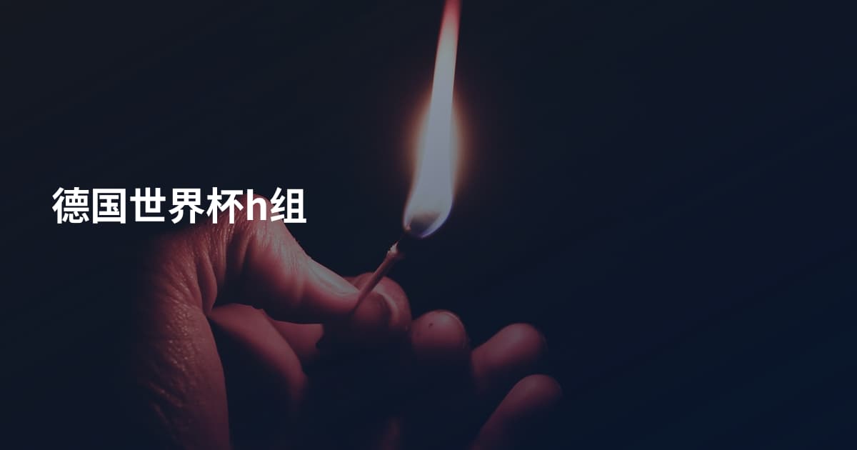 德国世界杯h组