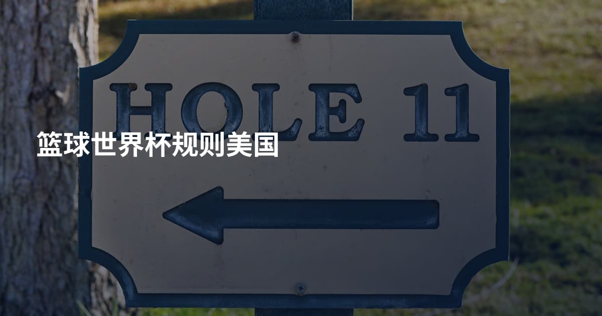 篮球世界杯规则美国