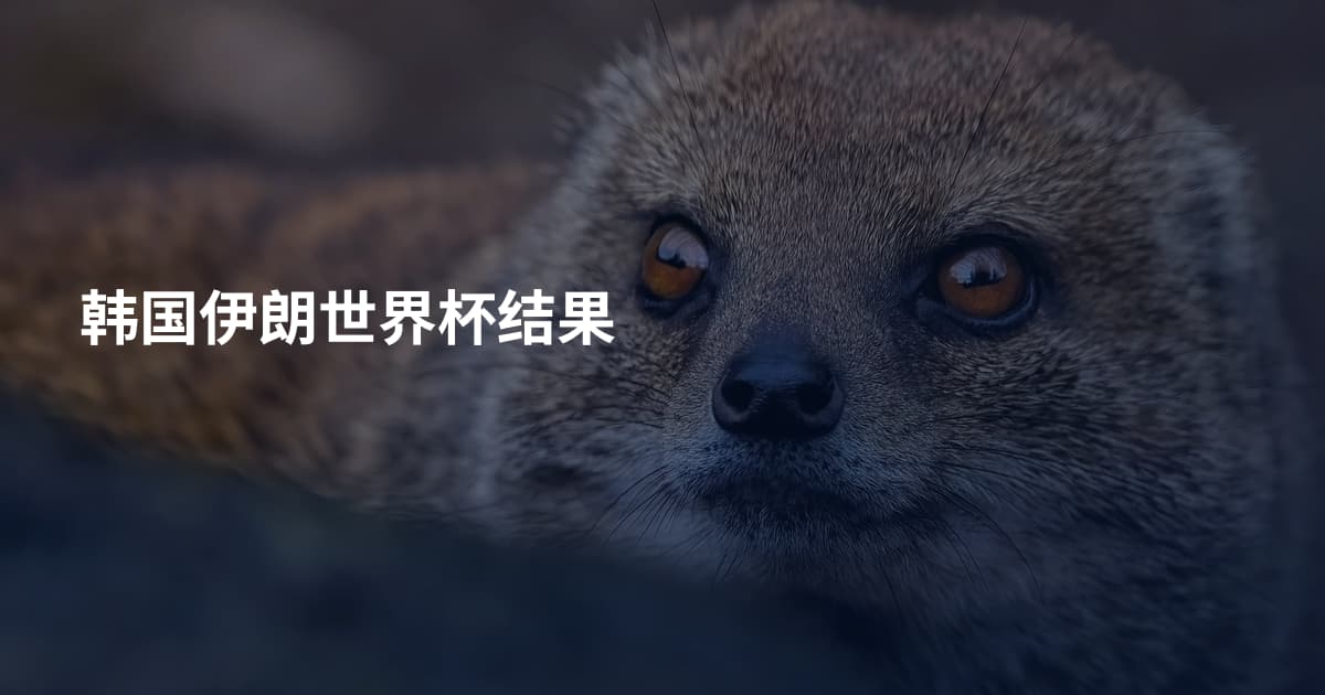 韩国伊朗世界杯结果