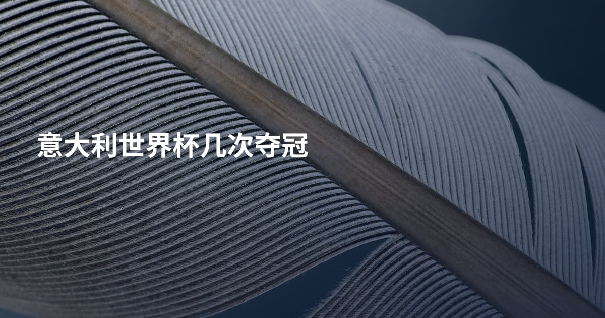 意大利世界杯几次夺冠